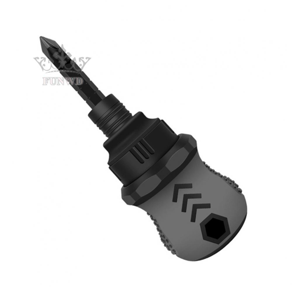 【FUNWD】2In1 Man Ratchet Wrench Screwdriver Ratchet Handle Carbon Steel Screwdriver Part