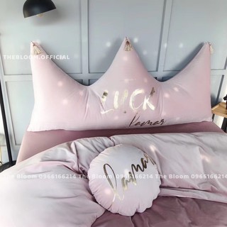 [5 Màu SẴN] Gối Tựa Đầu Giường Vương Miện (Hàng Loại 1) - Bloom Decor