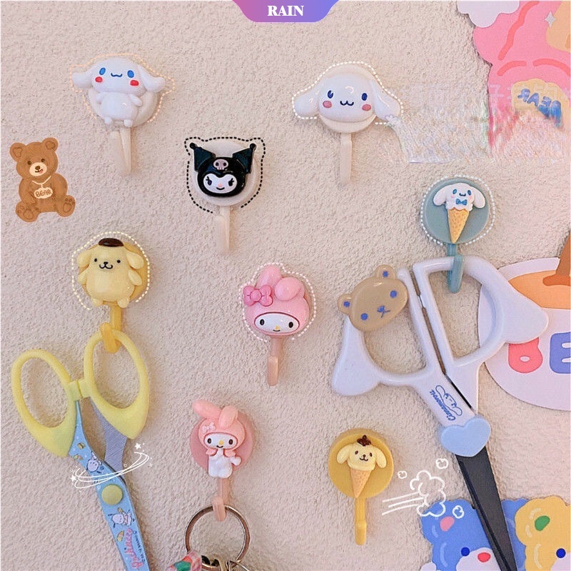 1 Móc Treo Chìa Khóa/ Khăn Giấy Gắn Tường Hình Sanrio My Melody Kuromi Hello Kitty Tiện Dụng
