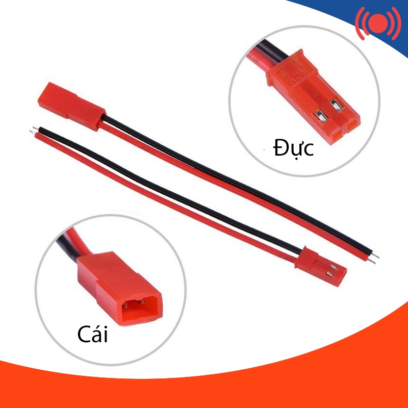 Jack JST dây 20AWG dây silicon chống cháy cho pin lipo của tàu, xe, máy bay điều khiển từ xa