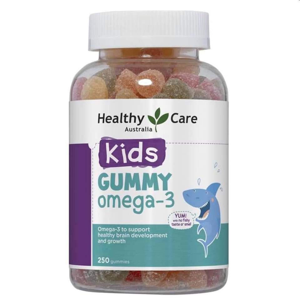 Kẹo dẻo bổ sung omega3 cho bé HEALTHY CARE OMEGA3 GUMMIES 250 VIÊN