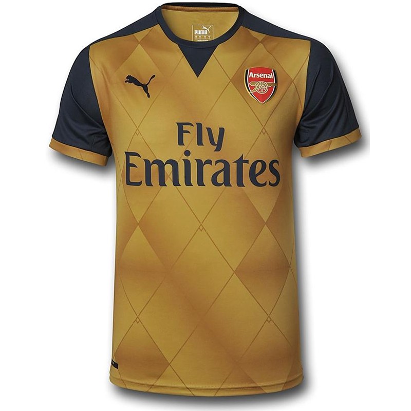 Áo bóng đá Arsenal màu đồng - siêu bền