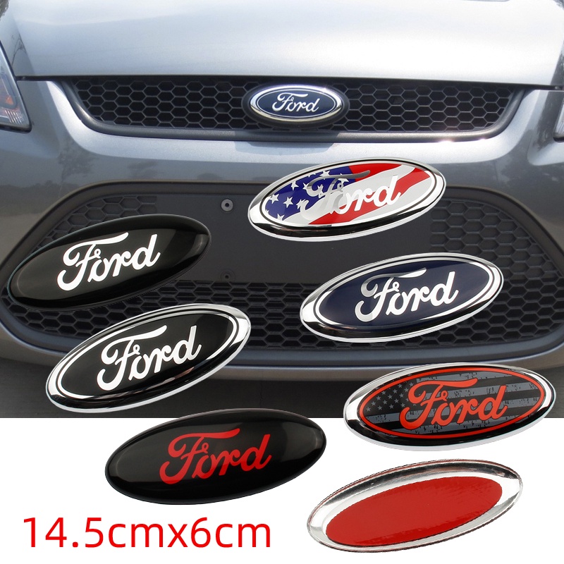 1 ❤ Logo FORD 07-13 Mondeo Bằng Hợp Kim Nhôm Gắn Trước Và Sau Xe Hơi FORD