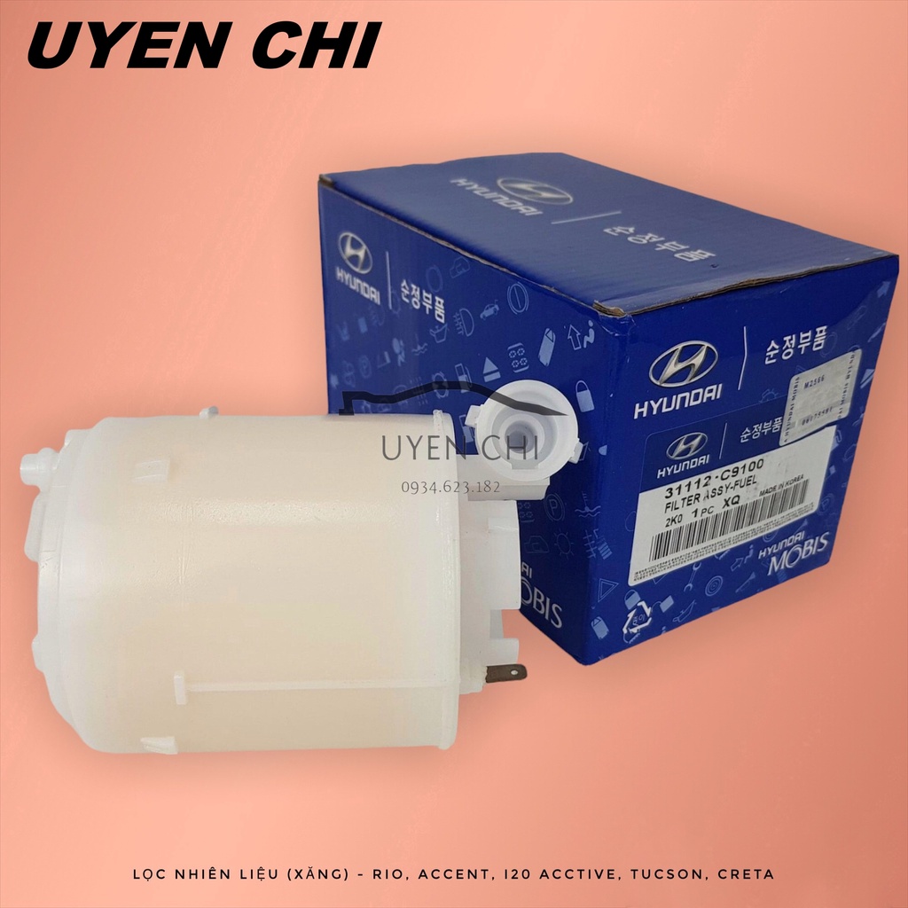 Lọc xăng xe Accent (2018-2020), I20 Active (2015-2020), Rio, Tucson, Creta (Mã:31112C9100/311129000/