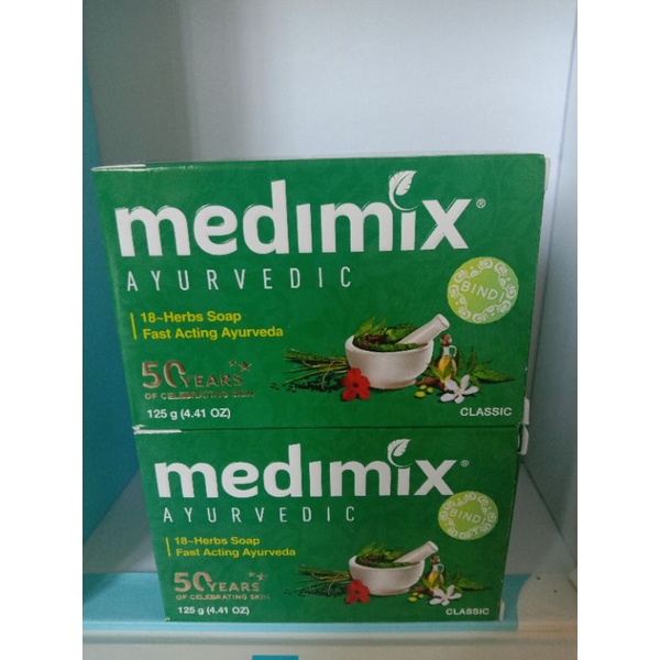 Xà Phòng Medimix 18 Loại Thảo dược Ayurveda Bảo Vệ Da Hàng Ngày 125g