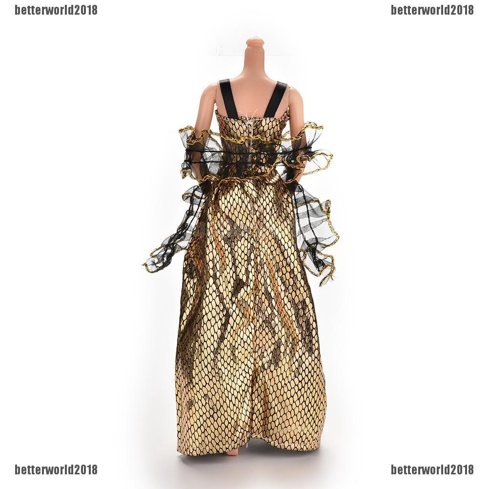 Đầm Da Cá Sấu Dáng Dài Xinh Xắn Dành Cho Búp Bê barbie