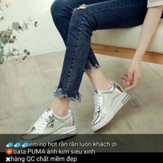 Combo Đôi slipon và bata ánh kim
