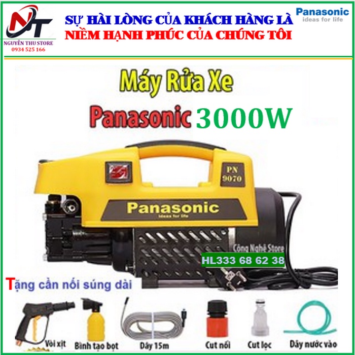 Máy rửa xe PANASONIC công suất 3000W. Hàng công ty.