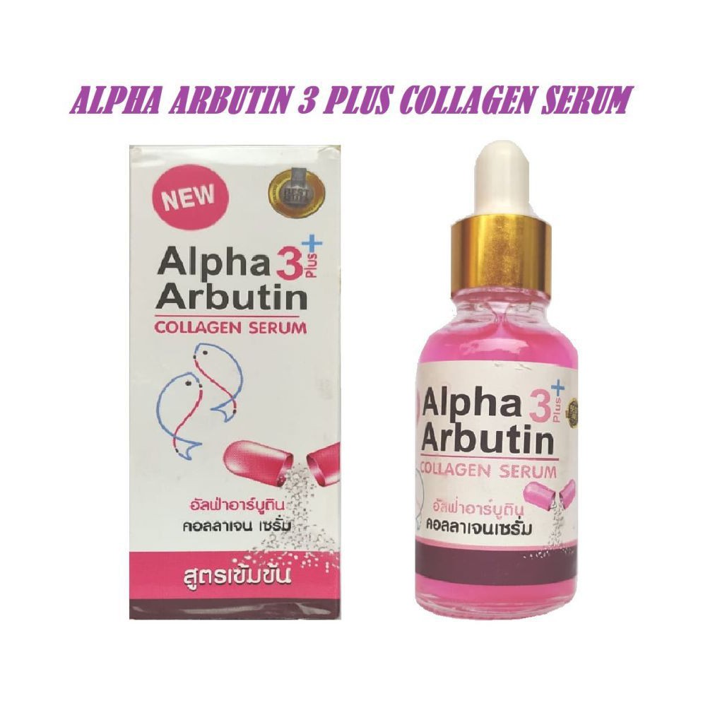 🎈 Serum Kích Trắng, Làm Mờ Vết Sạm và Thâm Nám Làn Da Alpha Arbutin 3 Plus Collagen Serum Thái Lan ❃