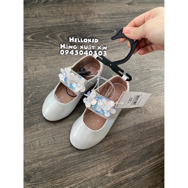 Giày búp bê gắn nơ qua chun co giãn