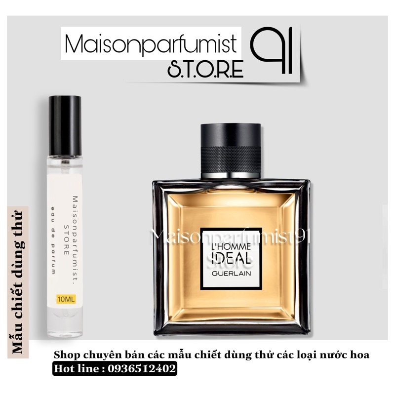 Nước hoa nam L’Homme Ideal 𝗚𝗨𝗘𝗥𝗟𝗔𝗜𝗡 - ( 𝐦𝐚̂̃𝐮 𝐭𝐡𝐮̛̉ 𝟓𝐦𝐥/𝟏𝟎𝐦𝐥 ) | BigBuy360 - bigbuy360.vn