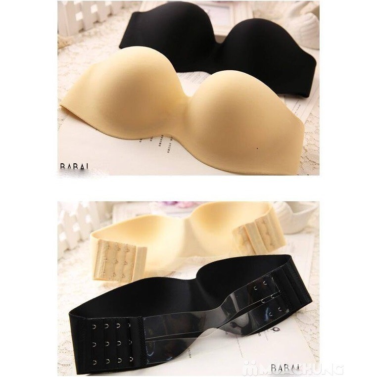 Áo ngực không dây nữ mút vừa nâng ngực có gọng chống tụt chất liệu su mặc áo trễ vai, đầm hở lưng cúp A, B, C