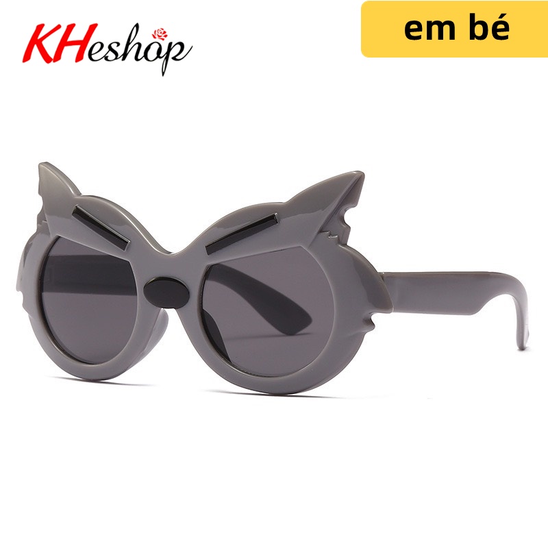 Kính thời trang siêu nhân hoạt hình mèo cho bé, kính mắt chống nắng, chống bụi 6 màu dễ thương, mã Y1591