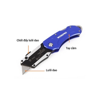 Dao rọc cáp gấp gọn workpro w011007