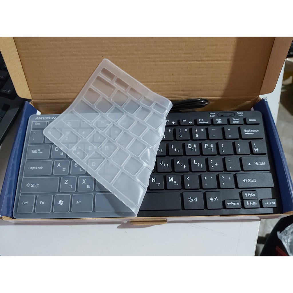 Bàn phím máy tính Mini Anyzen K200 kết nối dây cổng USB song ngữ Việt Hàn