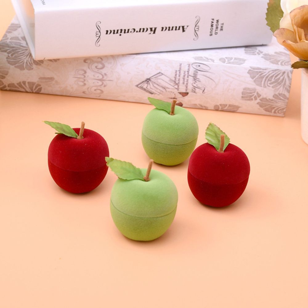 Hộp đựng nhẫn hình trái táo độc đáo