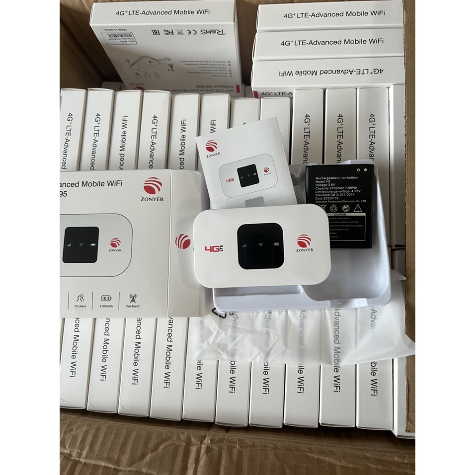 CHÍNH HÃNG  Điểm Bộ phát SÓNG Wifi di động 4G LTE ZONYER MF995 150Mbps