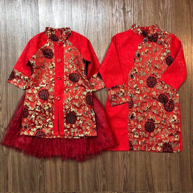 Áo dài cách tân cho bé trai và bé gái