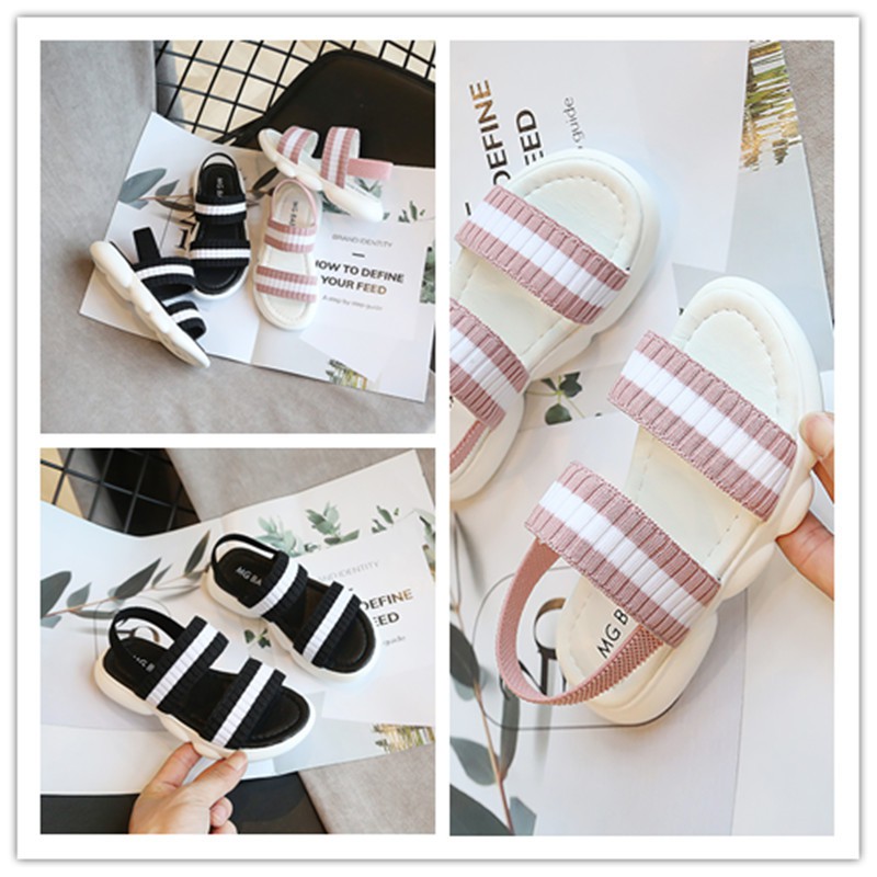 [Hàng Mới Về] Sandal Bé Gái Quai Chun Mềm Đi Êm Ái Hàng Nhập Khẩu CG33