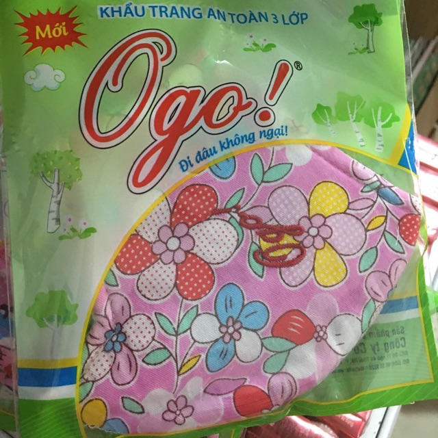 KHẨU TRANG VẢI 3 LỚP O GO