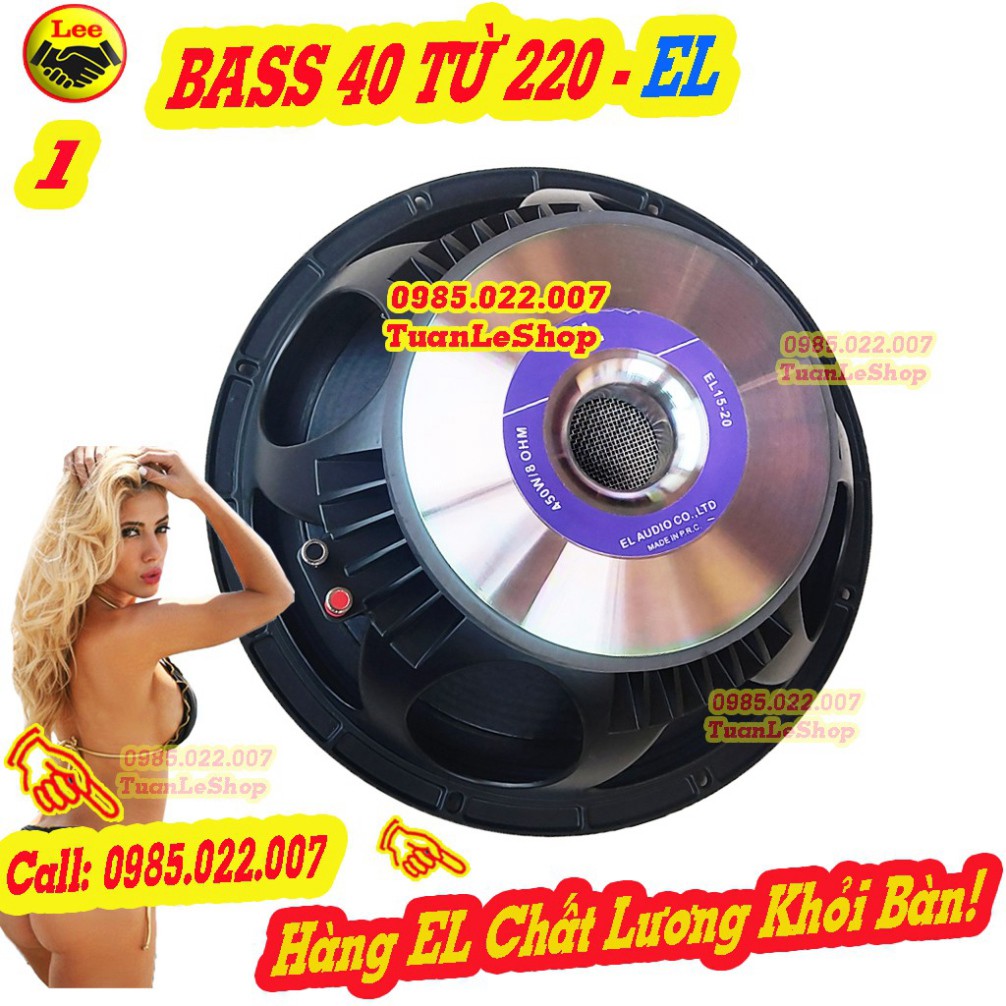 LOA BASS 40 EL TỪ 220 COIL 100 CAO CẤP -LOA 4 TẤC – GIÁ 1 CỦ LOA RỜI