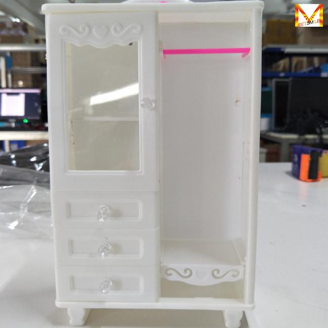 Tủ nhựa mini màu trắng dùng để trang trí nội thất