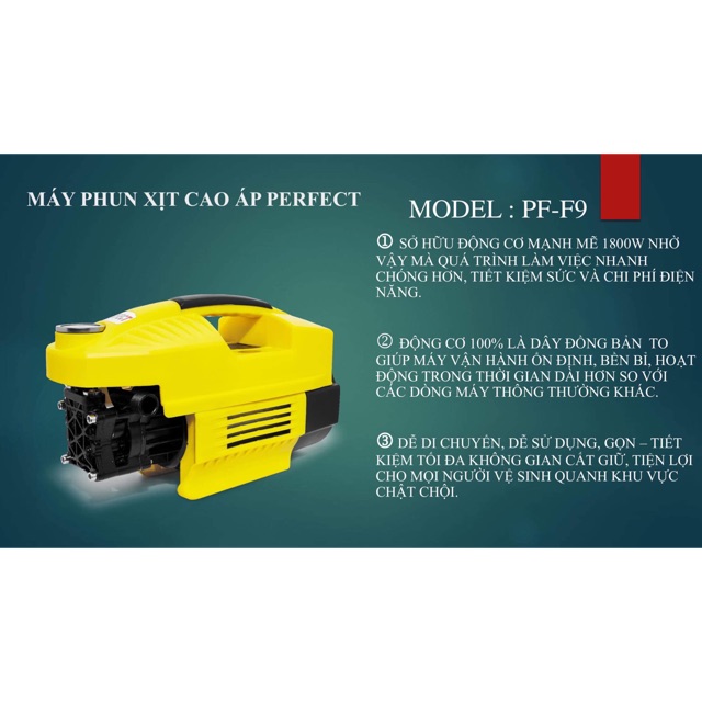 Máy Phun Xịt Cao Áp PERFECT Model: PF-F9