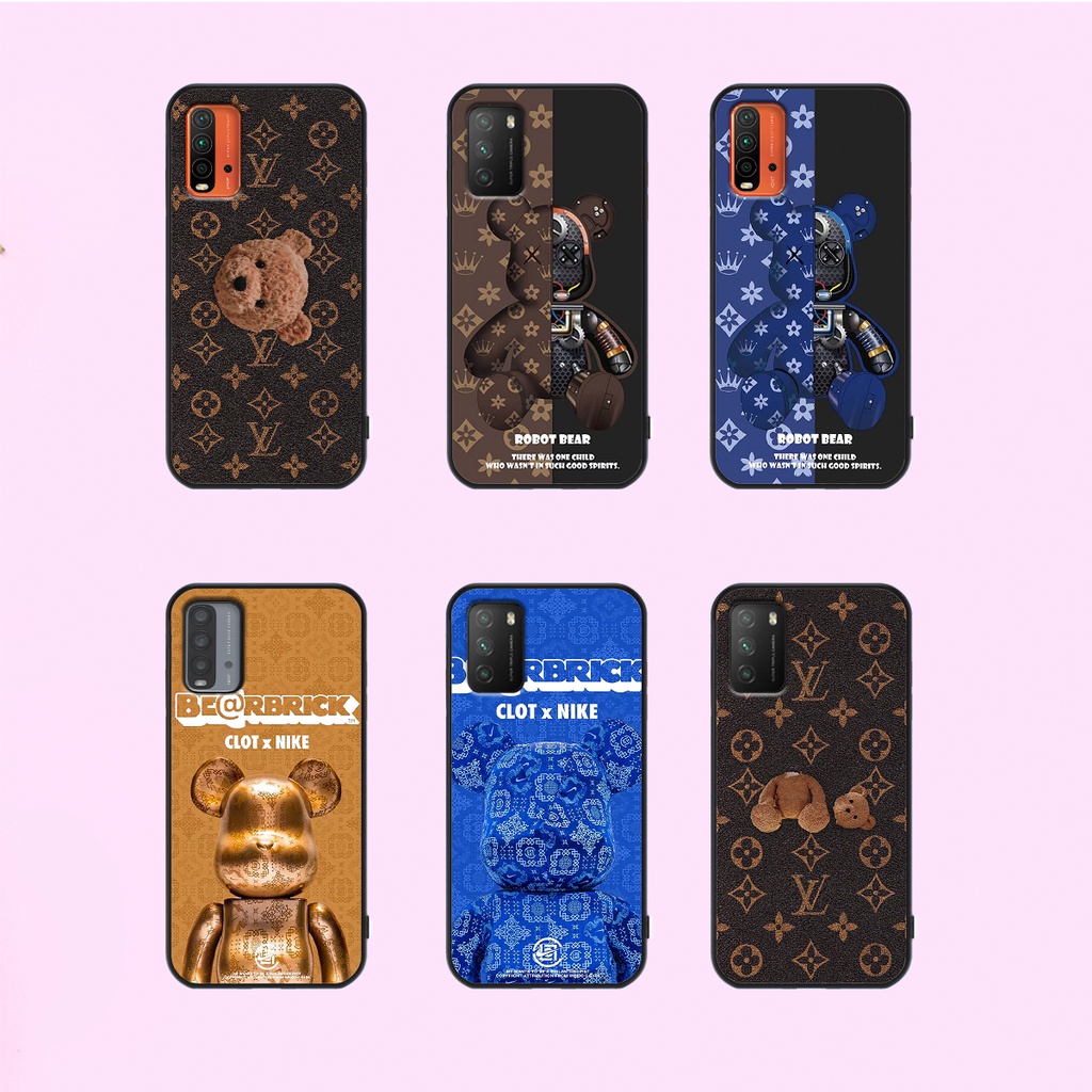 Ốp Redmi 9T - Xiaomi Poco M3  in hình gấu bearbrick thời trang. ốp lưng Xiaomi Redmi chất lượng.