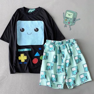 UNISEX - SET ÁO THUN BMO + SHORT BMO - SET UNISEX - SHORT CARTOON