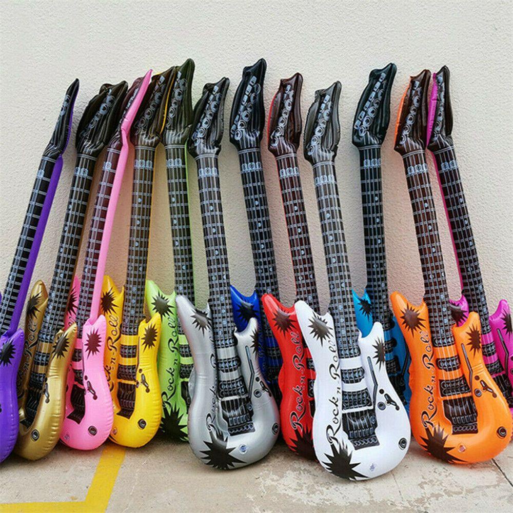 Set 15 Bong Bóng Chơi Nhạc Cụ 5 Guitar Và 5 Micro Cho Bé