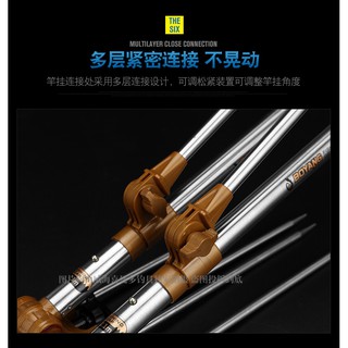 Gác cần tay inox Boyang Vàng