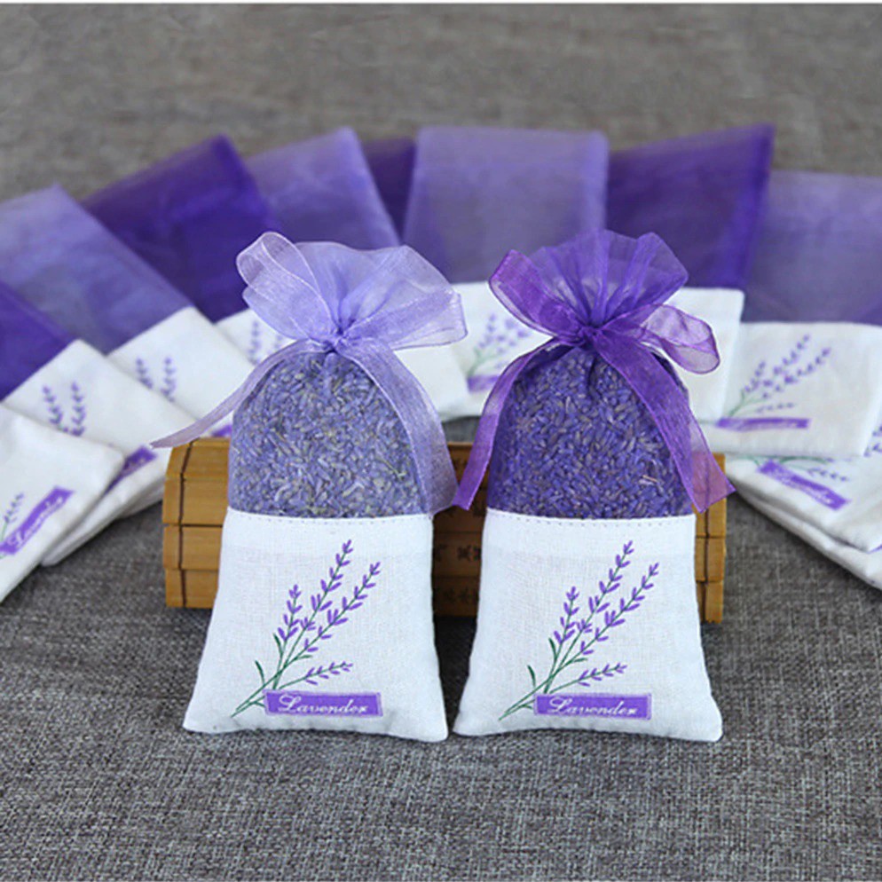 Túi Thơm Hoa Lavender, Túi Thơm Khử Mùi Treo Tủ Quần Áo Hoa Oải Hương