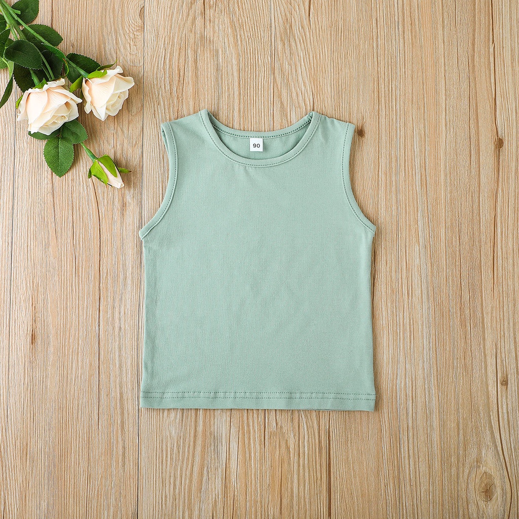 Combo bộ đồ bé gái 1-6 tuổi không tay áo croptop quần đùi Chân Váy Tulle set thời trang cho bé trẻ em