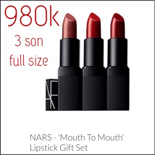 CÓ TÁCH LẺ - Set son Nars Mouth To Mouth Gift Set