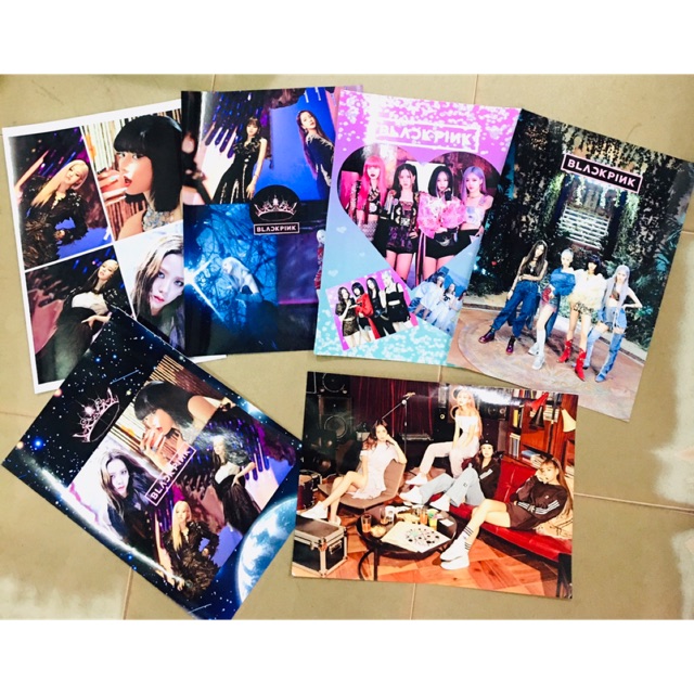 3 Poster BLACkPINk khổ a4, tranh dán KPOP BLACkPINk