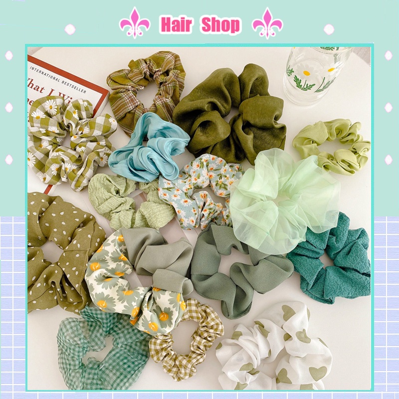 Dây Buộc Tóc Hoạ Tiết Đơn Giản Thời Trang Hàn Quốc Cho Nữ