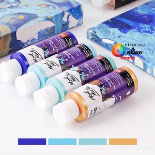 Màu đổ/ chảy Mont Marte Premium Pouring Acrylic Paint, Màu Acrylic Pouring đăng lần 1/2 - Họa cụ vẽ online