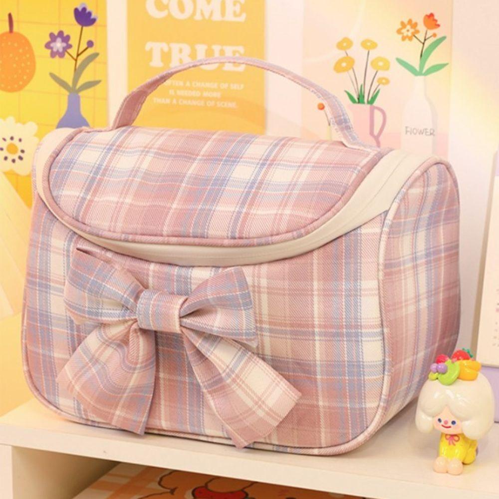 Túi Đựng Đồ Trang Điểm Sức Chứa Lớn Có Khóa Kéo Tiện Dụng