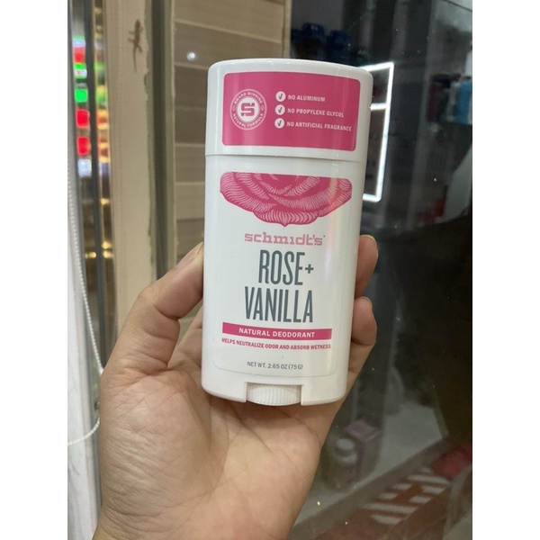 Lăn sáp khử mùi tự nhiên organic Schmidt's  - Chính Hãng US Mỹ