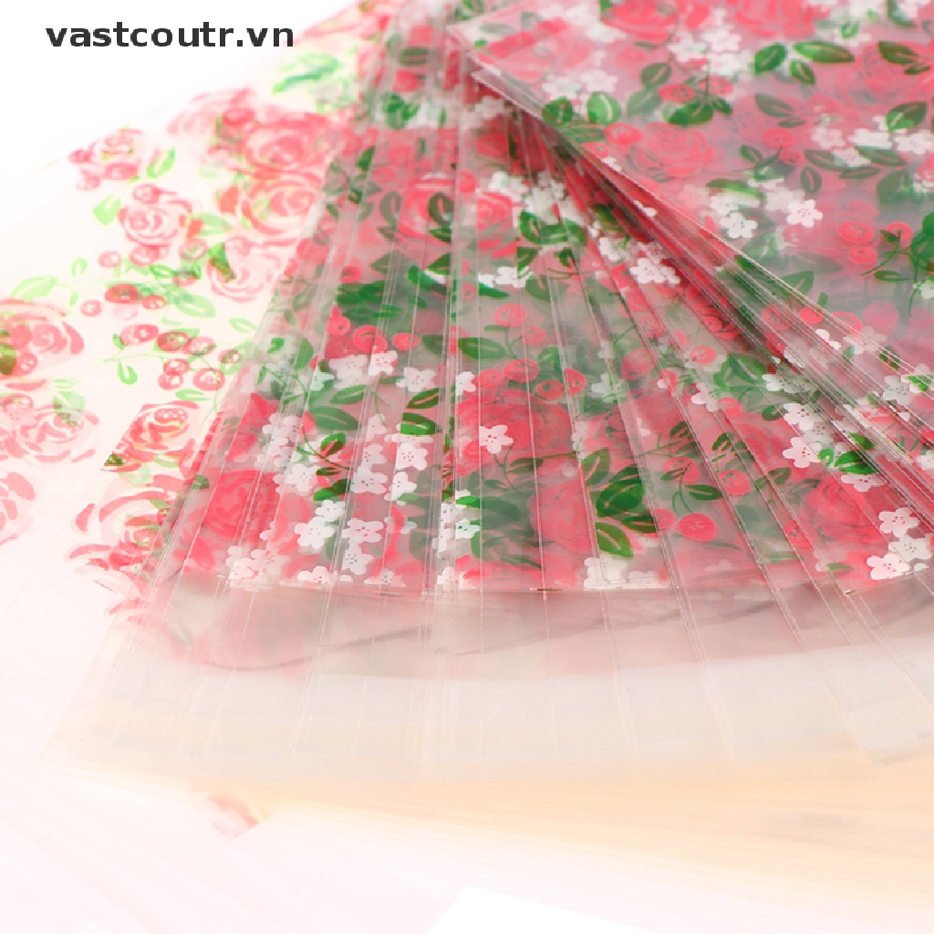 Set 100 Túi Nhựa Trong Suốt Tự Dính Dùng Để Đựng Quà Tặng