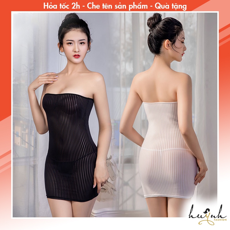 Đầm Ngủ Ống Ôm Body Cúp Ngực Sexy Gợi Cảm - N81