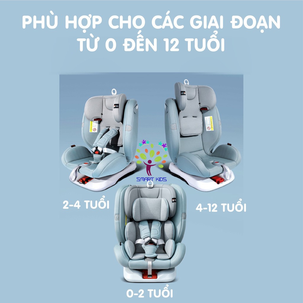 Ghế ngồi ô tô trẻ em Doux DX-1131 quay 360 độ Isofix