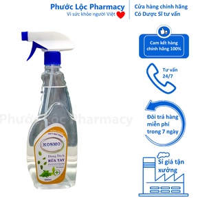 Cồn rửa tay sát khuẩn 70 độ Kosmo hương bạc hà