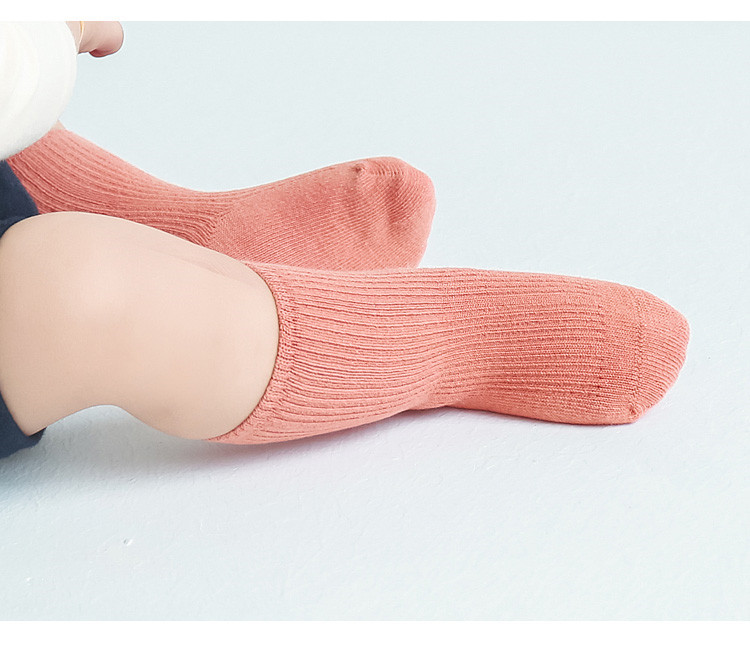 Set 3 đôi tất bằng cotton nhiều màu sắc thời trang thu đông cho bé