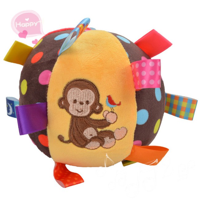 Baby Ball Plush Ball Toy Super soft comfort ball Help Motor Grasp to Skills Develop Bumps Easy