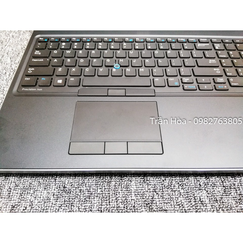 Laptop chuyên đồ họa Dell Precision 7520 - Core i7 7820HQ, Ram 32GB, ổ SSD 512GB, VGA Nvidia Quadro M2200. | BigBuy360 - bigbuy360.vn