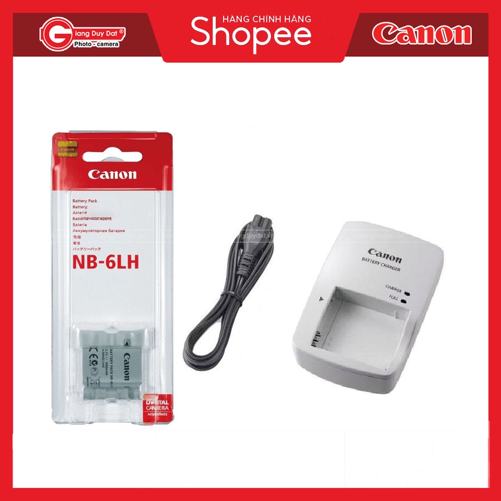 Bộ Pin Canon NB-6L Kèm Sạc CB-2LYE - Chính Hãng