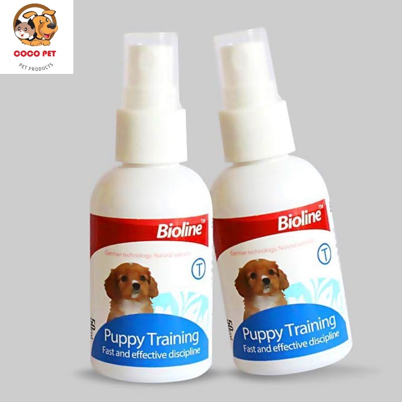 Dung Dịch Xịt Hướng Dẫn Chó Mèo Đi Vệ Sinh Đúng Chỗ BIOLINE PUPPY TRAINING – 50ml