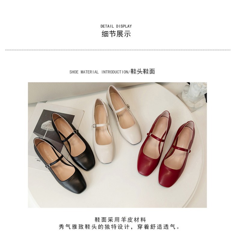 Giày Mũi Vuông 3 Phân Siêu Êm Về Hàng Mã TH_P3 | BigBuy360 - bigbuy360.vn