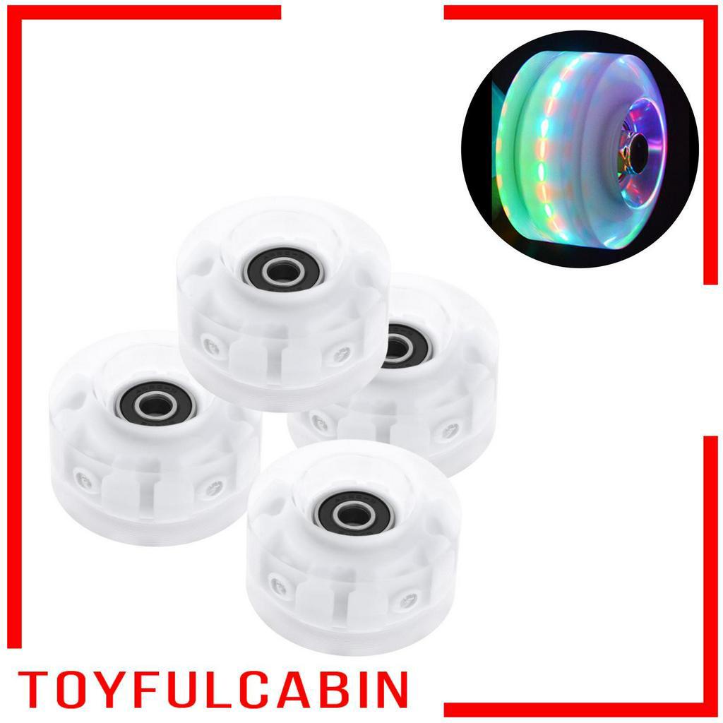 Set 4 Bánh Xe Có Đèn LED Kích Thước 32Mm X 58Mm Chuyên Dụng Cho Ván Trượt